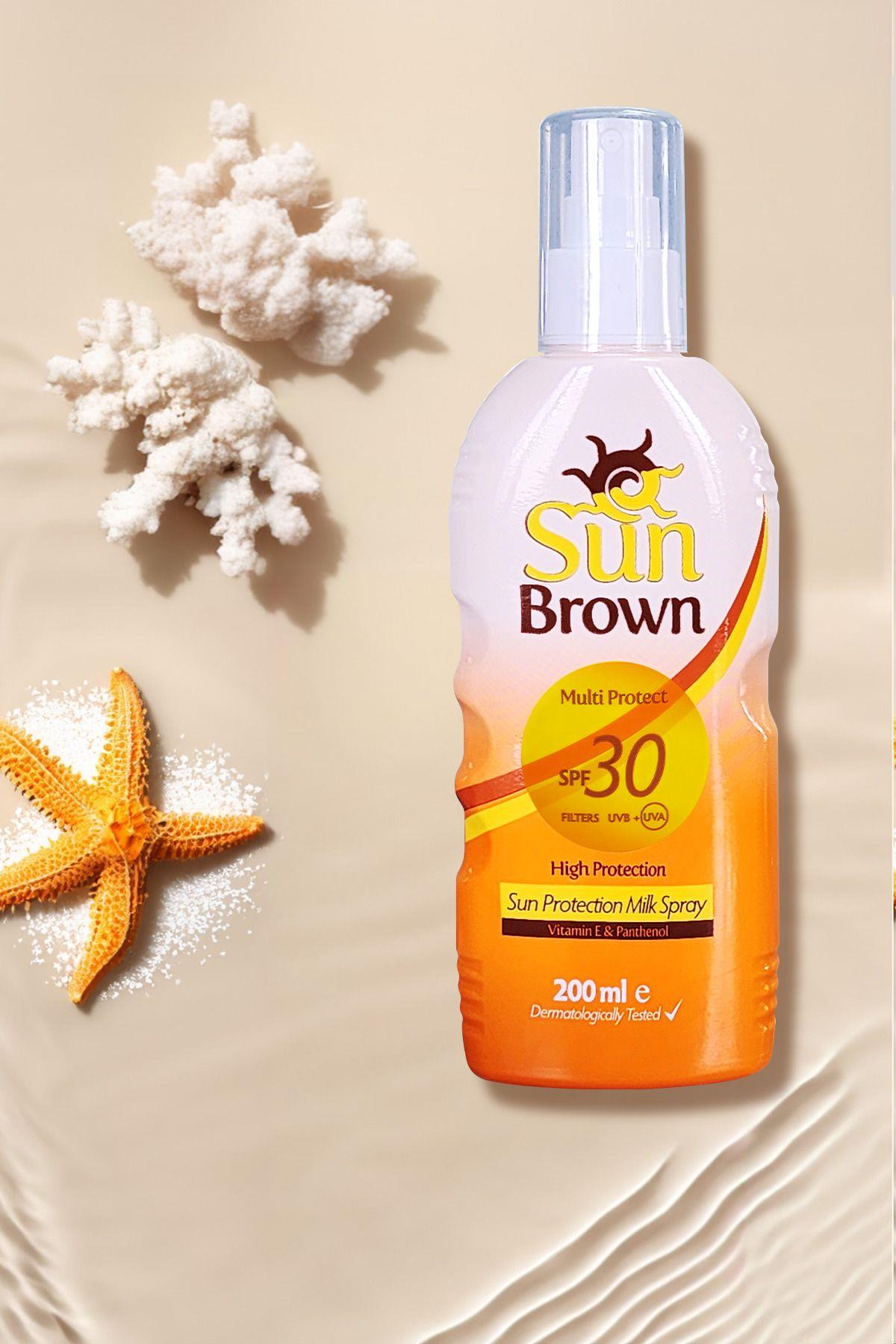 Sun Brown Güneşten Koruyucu Süt (SPREY) Spf 30 200 ml