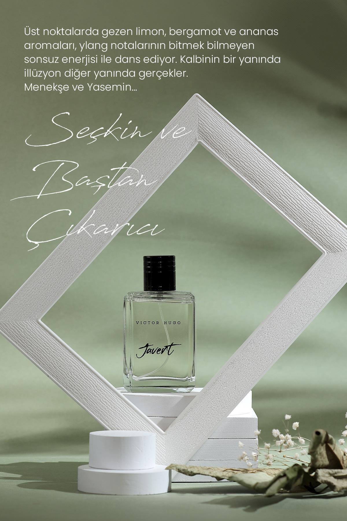 Victor Hugo EDP Erkek Parfüm Javert 100 ml | Meyveli | Narenciye, Ananas, Yasemin, Menekşe, Gül, Paçuli, Sedir