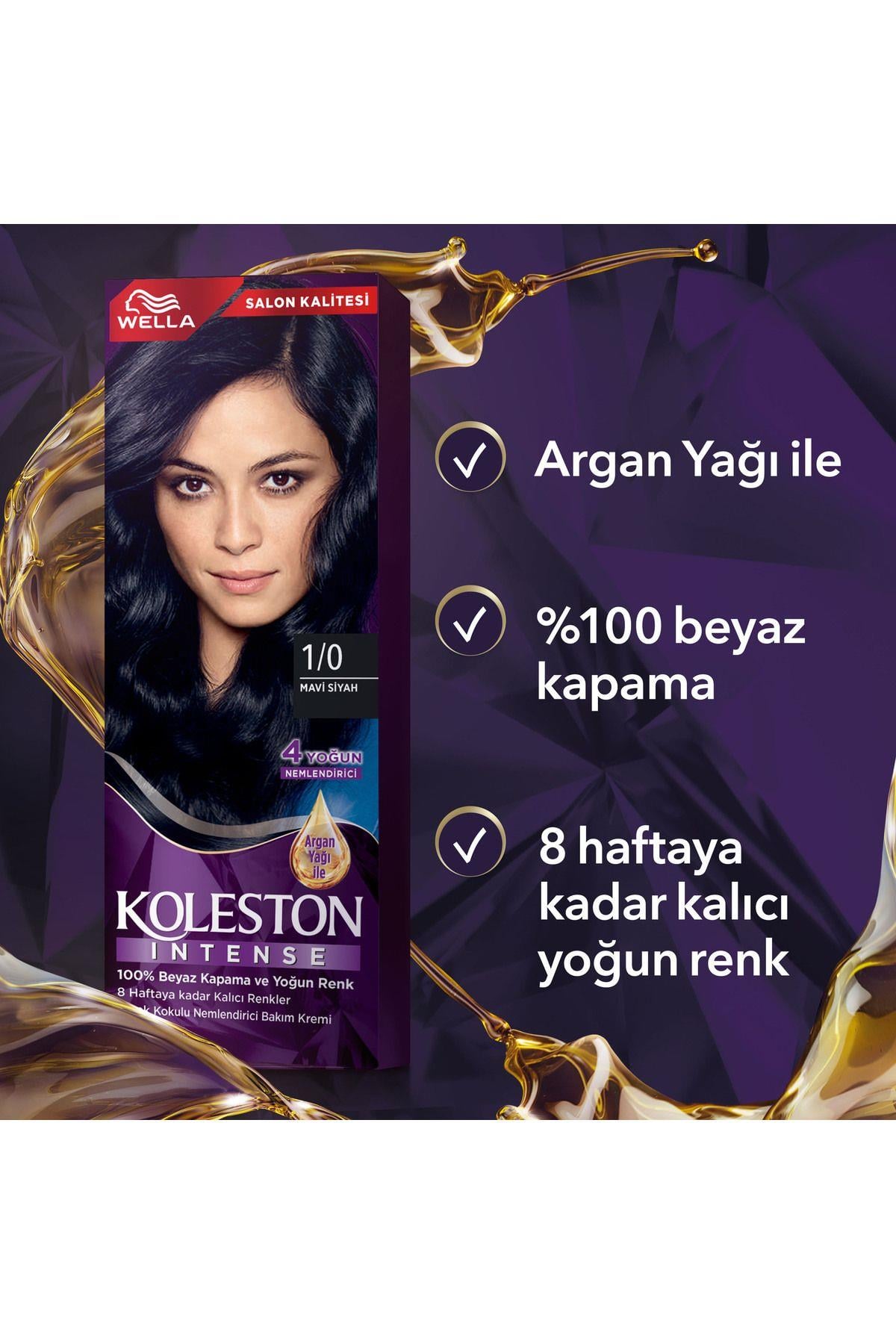 Wella Koleston Intense 1/0 Mavi Siyah