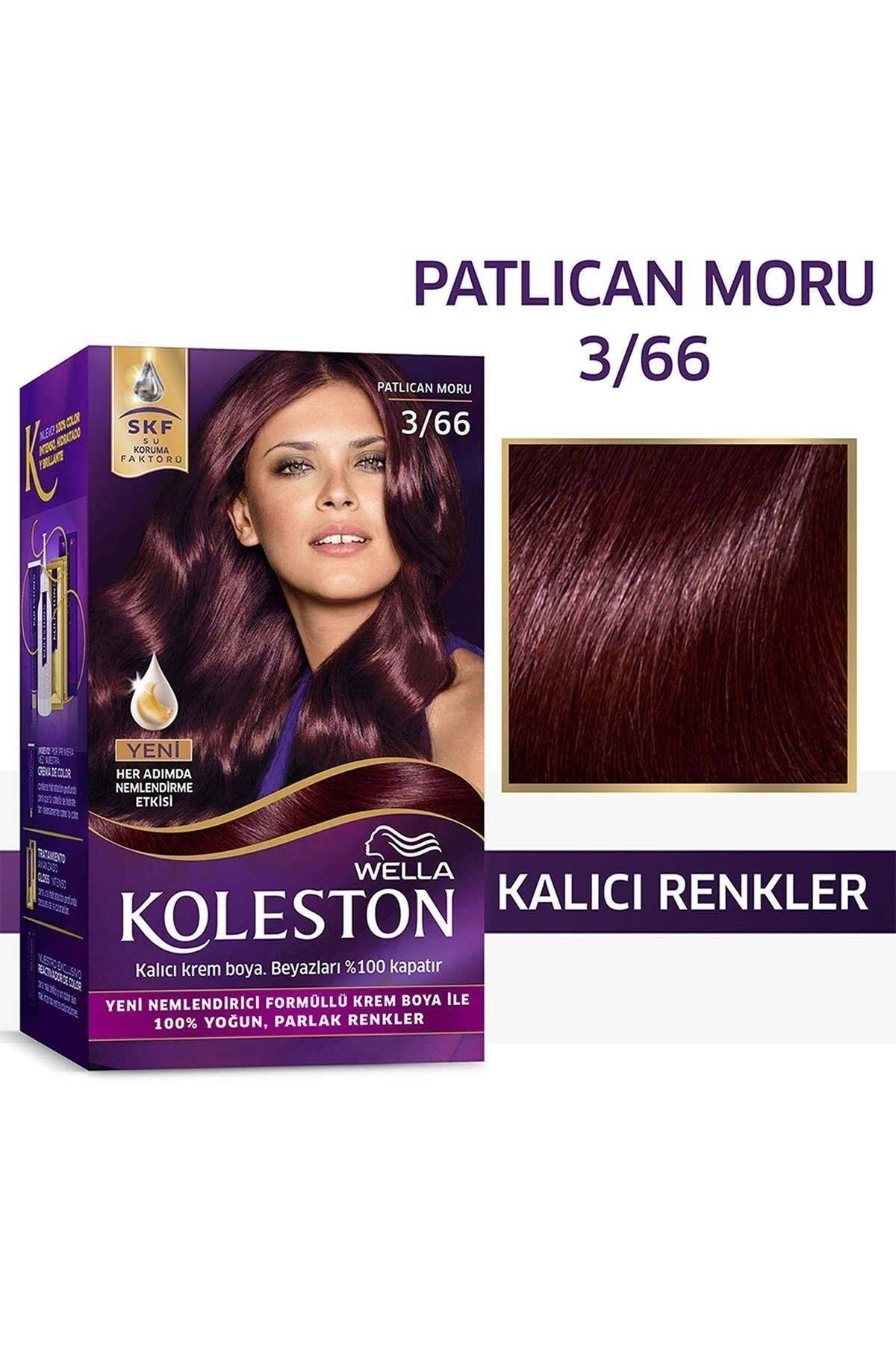 Wella Koleston Kit Patlıcan Moru Set 3.66
