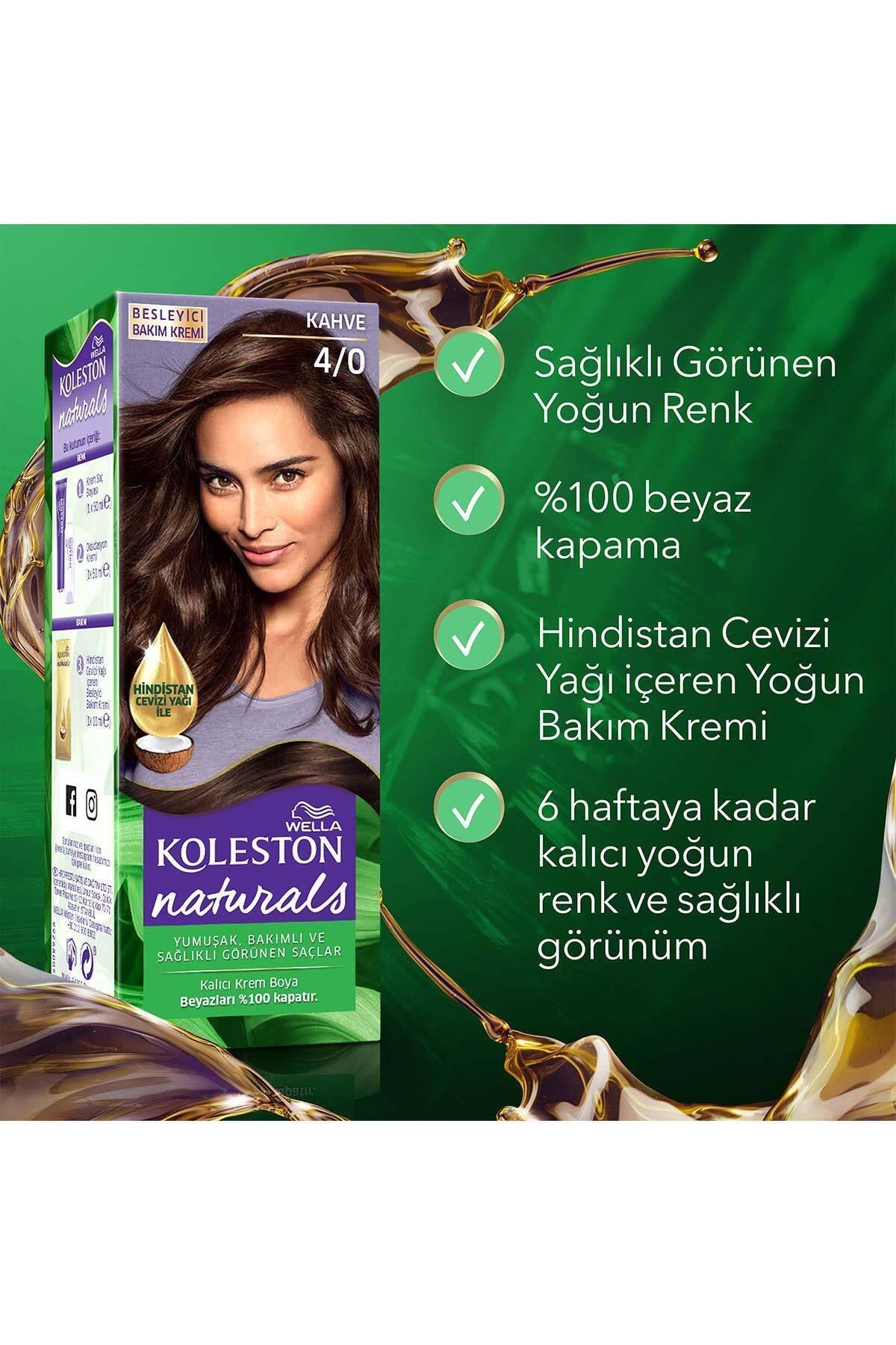 Wella Koleston Naturals Saç Boyası 4/0 Kahve