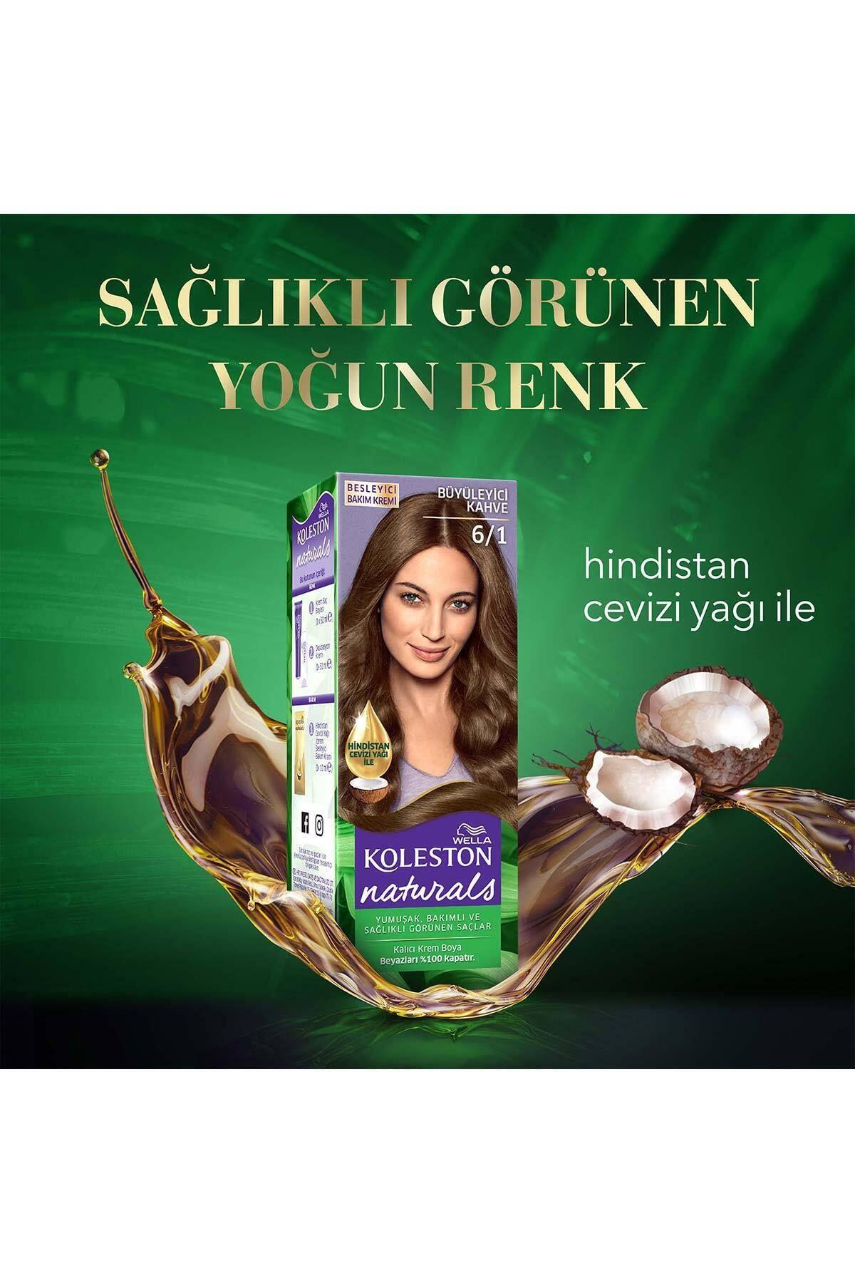 Wella Koleston Naturals Saç Boyası 6/1 Büyüleyici Kahve