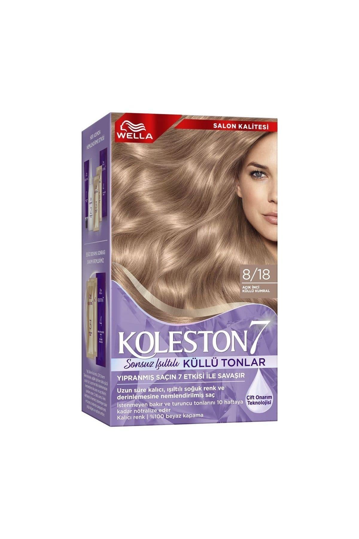 Wella Koleston Supreme Sonsuz Işıltılı Küllü Tonlar Saç Boyası 8/18 Açık Inci Küllü Kumral