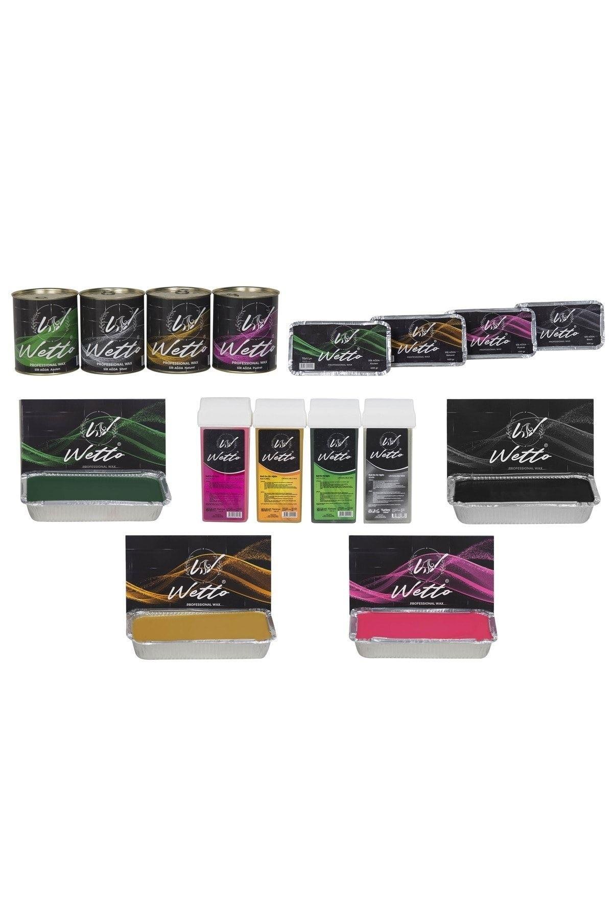 Wetto Professional Konserve Ağda Pudralı(Pembe) 800 ML