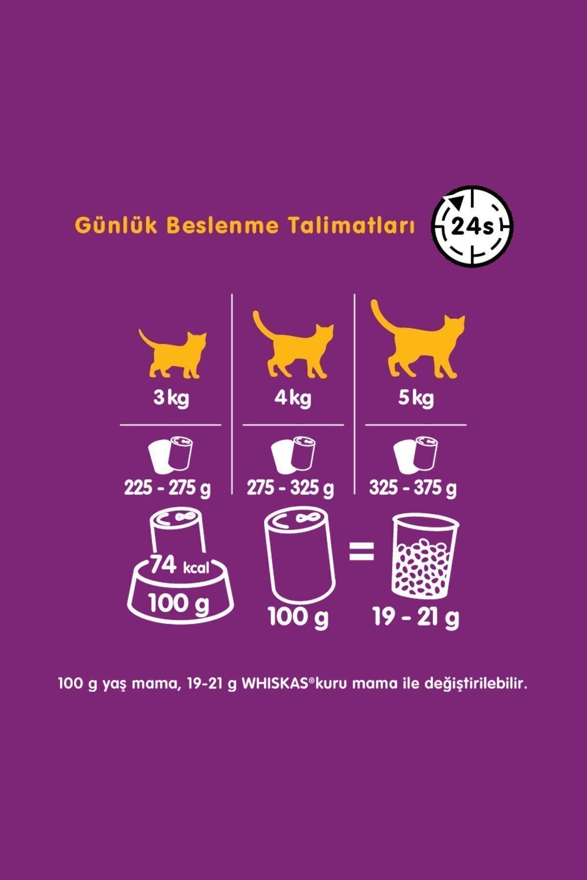 Whiskas Sos Içinde Tavuklu Yetişkin Kedi Konservesi 400gr