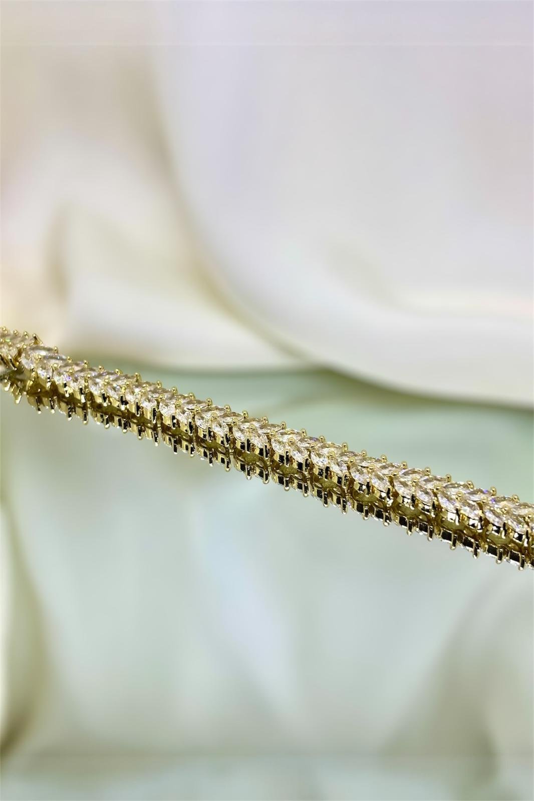 Altın Kaplama Zirkon Taşlı Bileklik