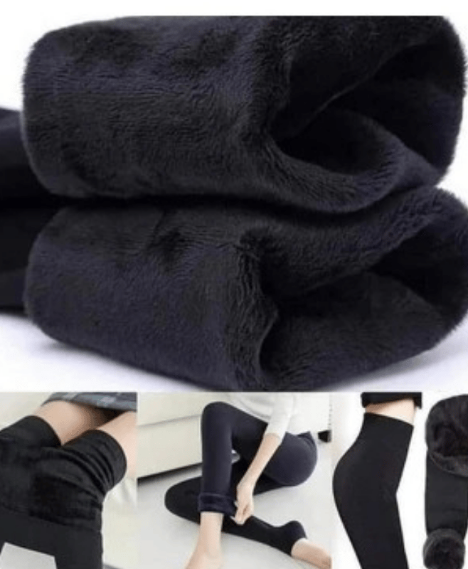 Kadın Kışlık Siyah İçi Peluş Toparlayıcı Etkili Termal Tayt İçlik