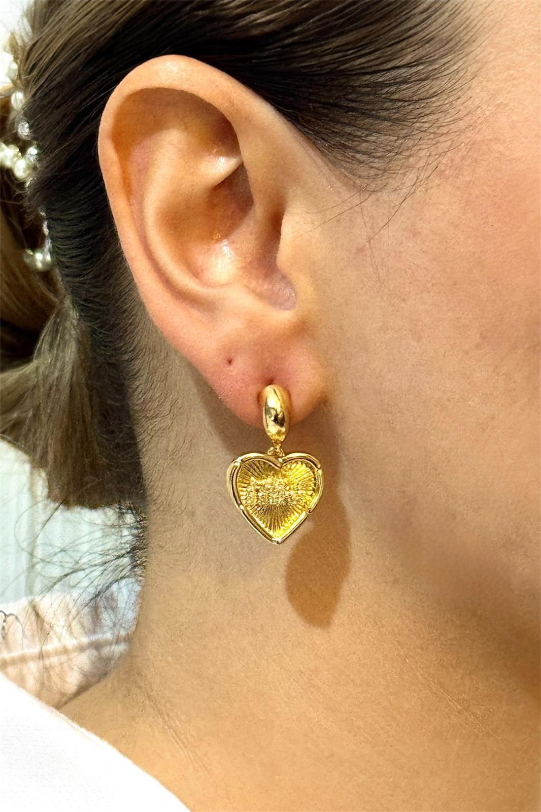 MIU Serisi Kalpli Gold Küpe