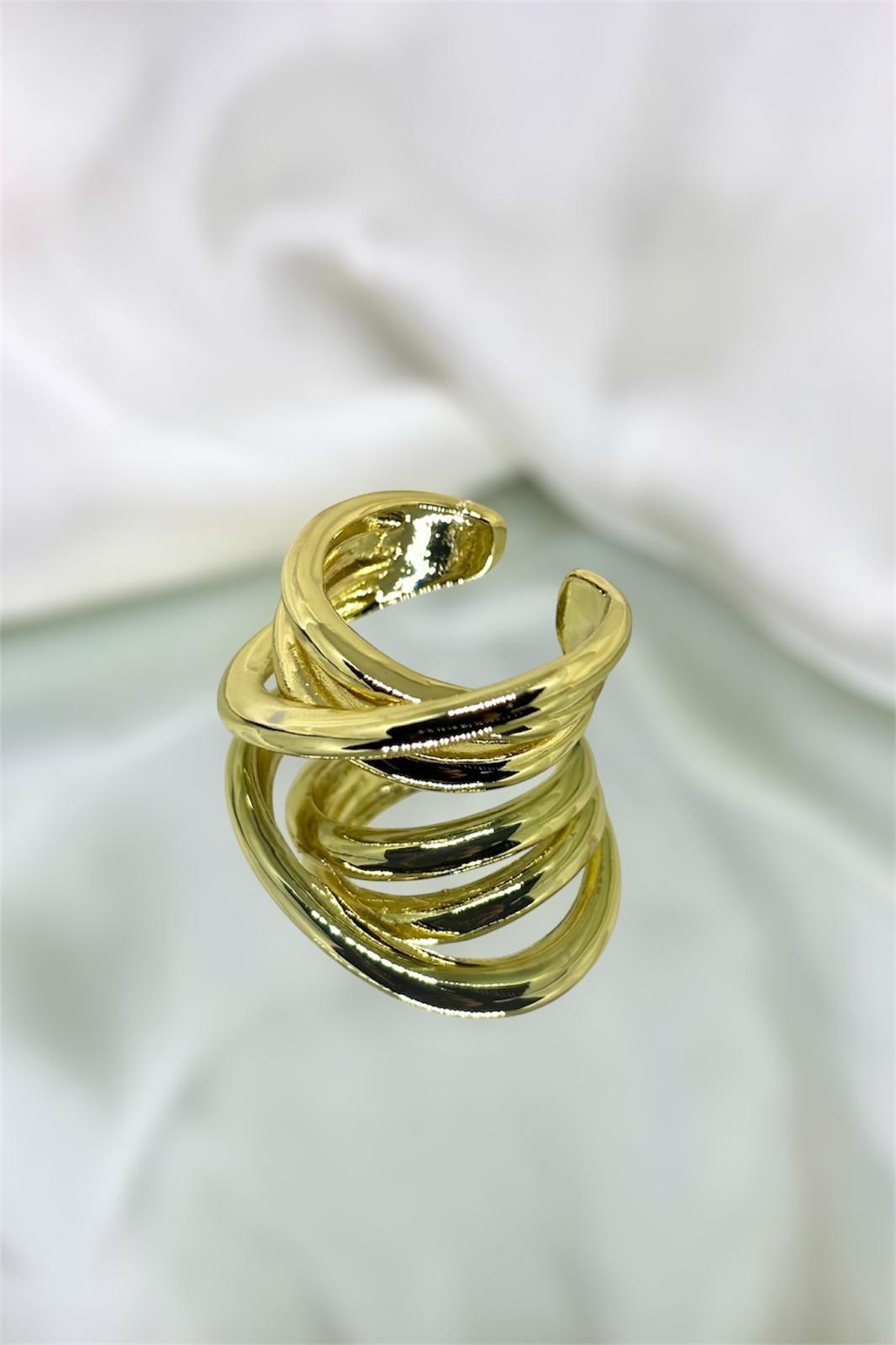 Özel Seri Ayarlanabilir Gold Yüzük