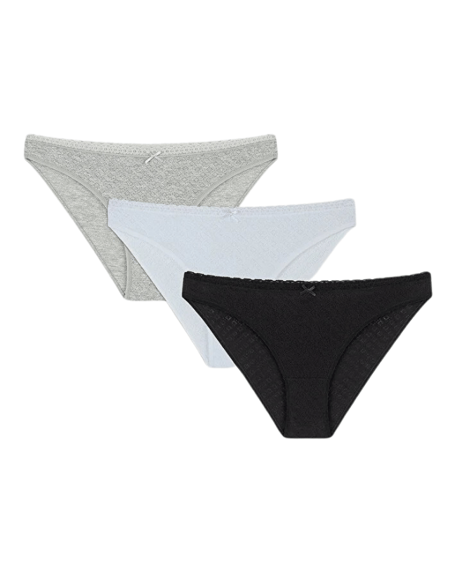Penti Soft Pointel 3'lü Basic Slip Külot