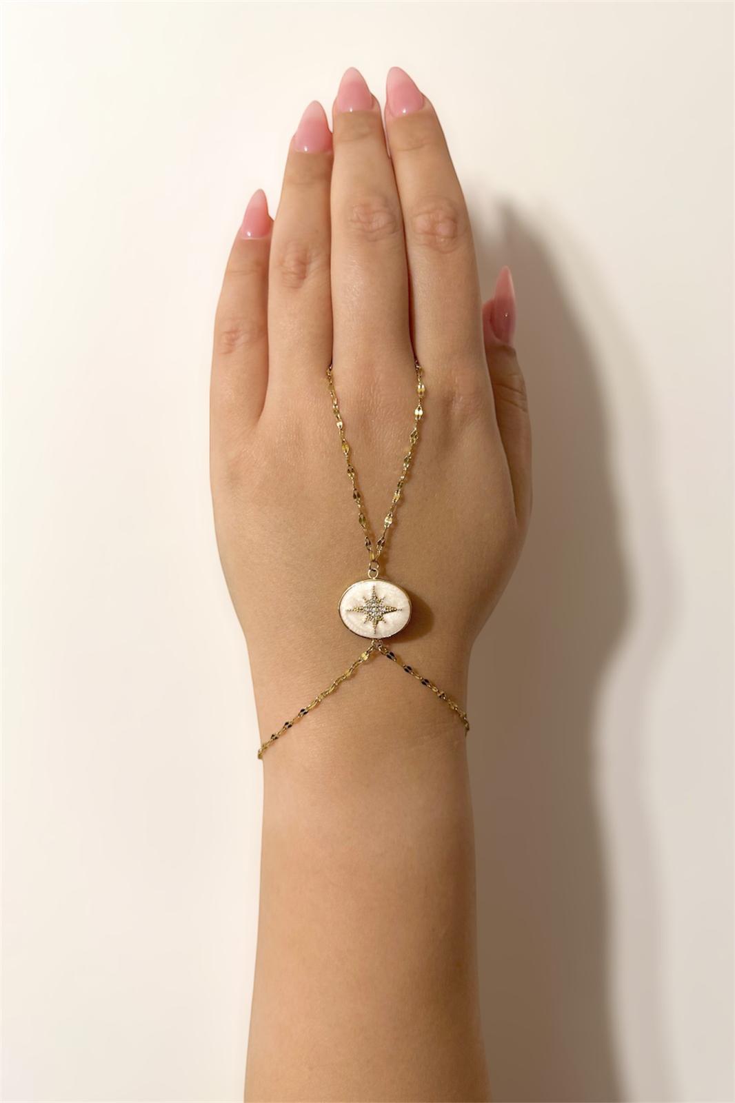 Yıldız Figürlü Taşlı Çelik Şahmeran