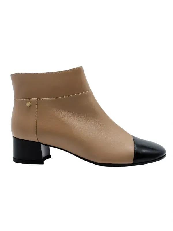 HAKİKİ DERİ SIYAH-BISKUVI Bot Topuklu 9916 03 BFL