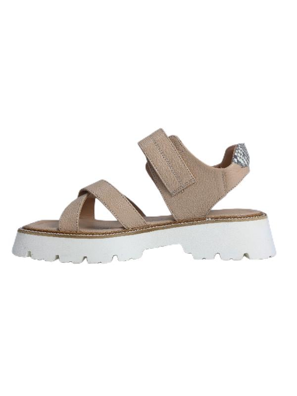 PAOLA FABIANI AYAKKABI HAKİKİ DERİ BISKUVI-BEJ KAHVE Sandalet Düz Terlik 04 337
