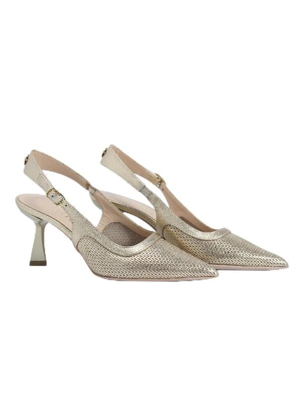 POLETTO  HAKİKİ DERİ ALTIN Ayakkabı Stiletto 9839 68