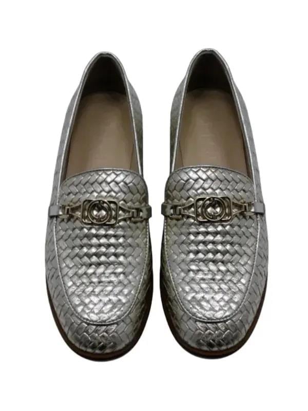 POLETTO  HAKİKİ DERİ ALTIN Loafer Düz 04 2016 80