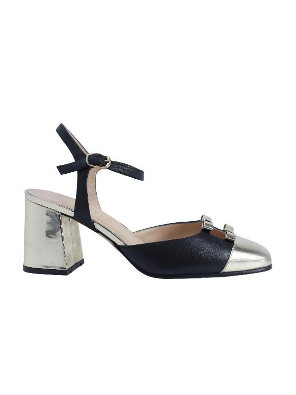 POLETTO  HAKİKİ DERİ ALTIN-SIYAH Ayakkabı Günlük 230 34