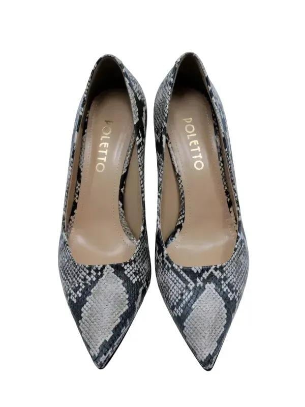 POLETTO  HAKİKİ DERİ BEJ KAHVE Ayakkabı Stiletto 9841 41 V10