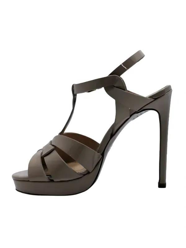 POLETTO  HAKİKİ DERİ BEJ Sandalet Topuklu 6564 210