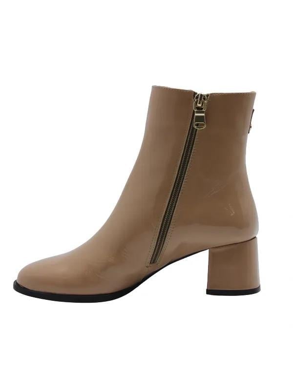 POLETTO  HAKİKİ DERİ BISKUVI-VIZON Bot Topuklu 7734 12 V2 S