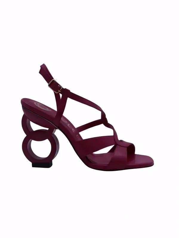 POLETTO  HAKİKİ DERİ FUSYA Sandalet Topuklu 6564 220