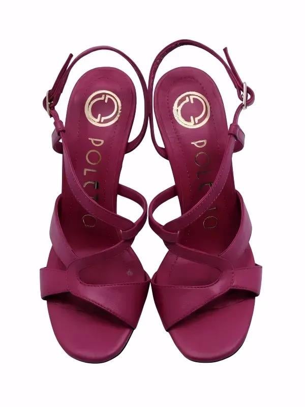 POLETTO  HAKİKİ DERİ FUSYA Sandalet Topuklu 6564 220