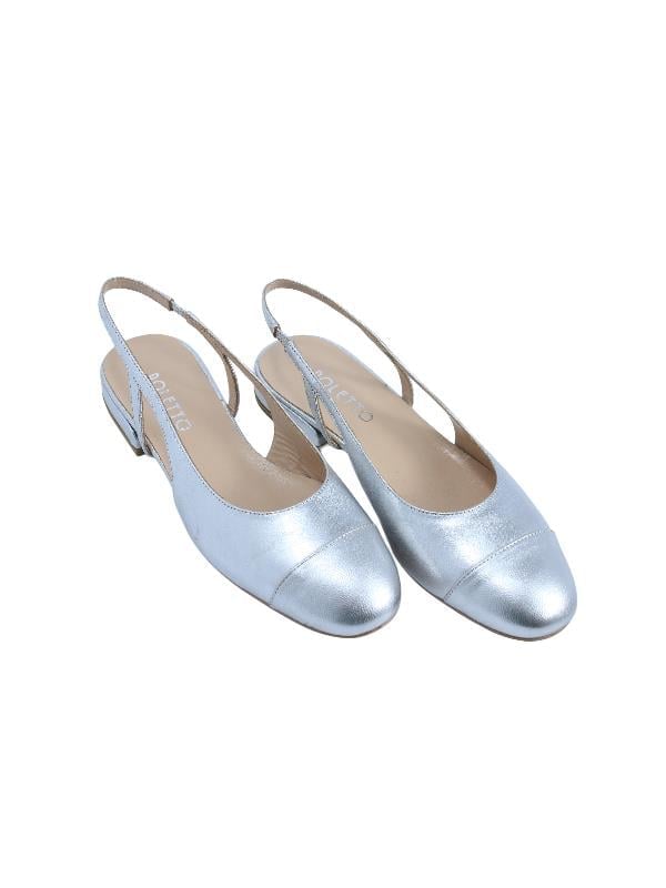 POLETTO  HAKİKİ DERİ GUMUS Babet Kapalı 279 27 V1