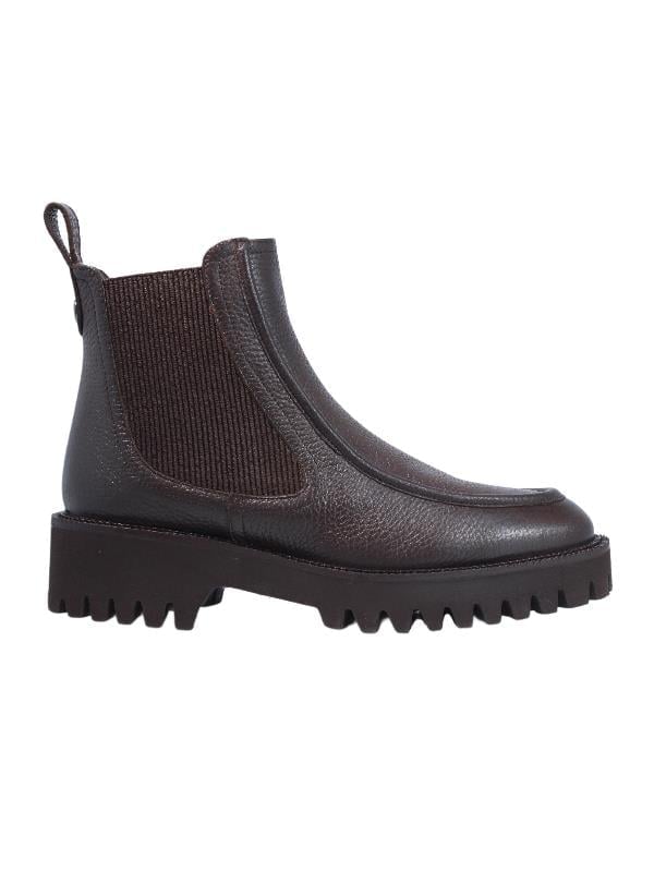 POLETTO  HAKİKİ DERİ KAHVE Bot Düz  5780 63 S