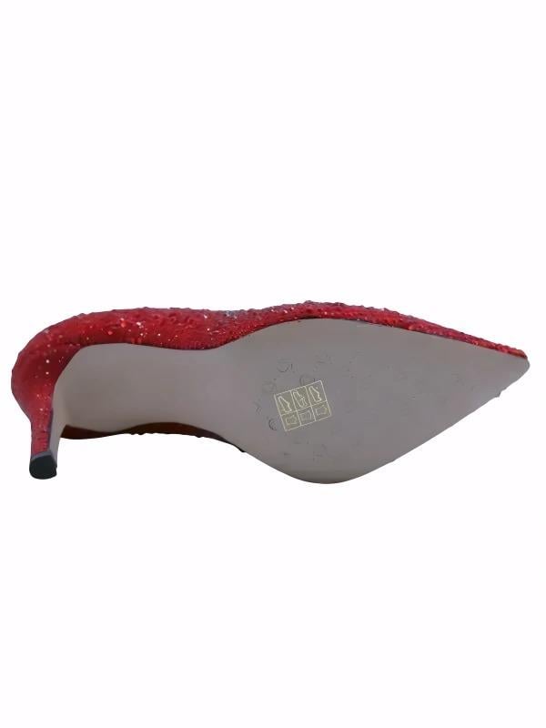 POLETTO  HAKİKİ DERİ KIRMIZI Ayakkabı Gece/Abiye 4924 18