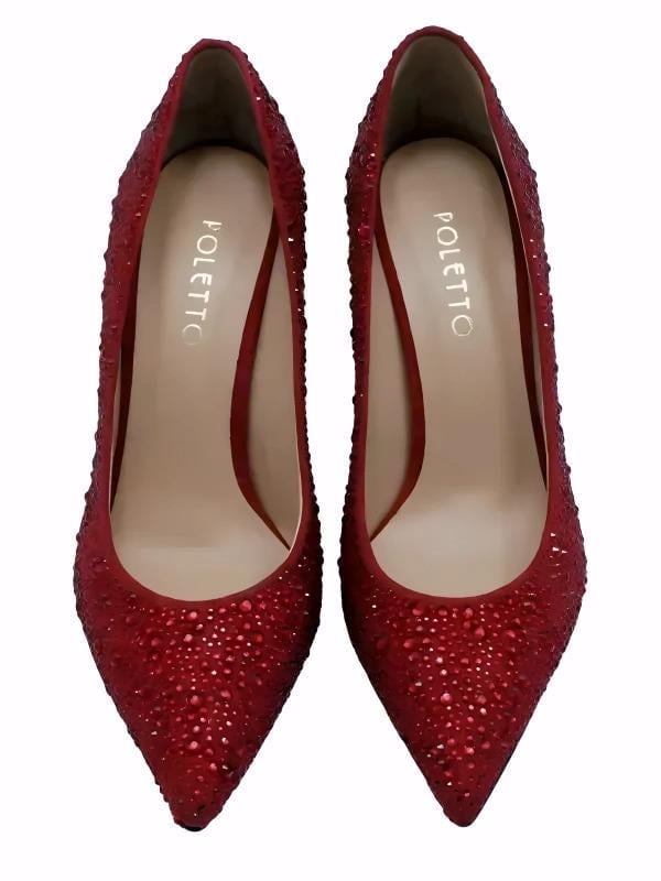 POLETTO  HAKİKİ DERİ KIRMIZI Ayakkabı Gece/Abiye 4924 18