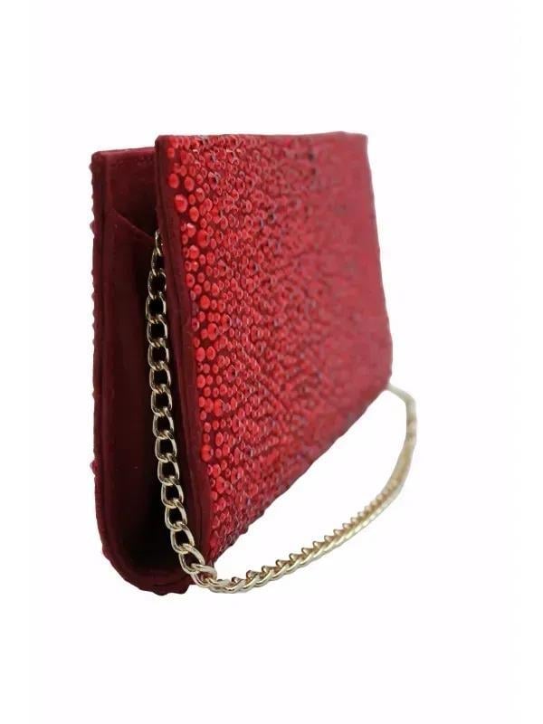 POLETTO  HAKİKİ DERİ KIRMIZI Çanta Gece/Abiye CNT 671