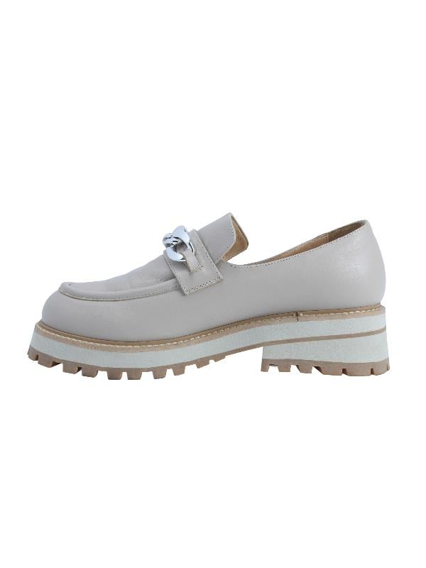 POLETTO  HAKİKİ DERİ KREM Loafer Düz 318 20 V1