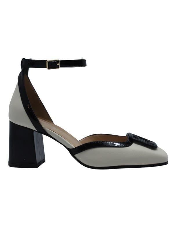 POLETTO  HAKİKİ DERİ KREM-SIYAH Ayakkabı Günlük 230 16