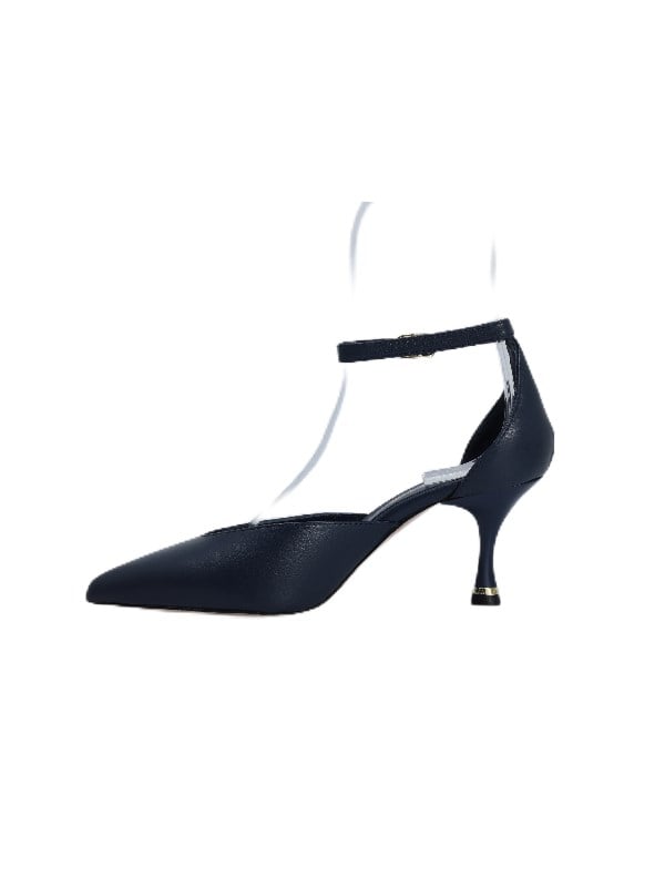 POLETTO  HAKİKİ DERİ LACIVERT Ayakkabı Stiletto 6160 10