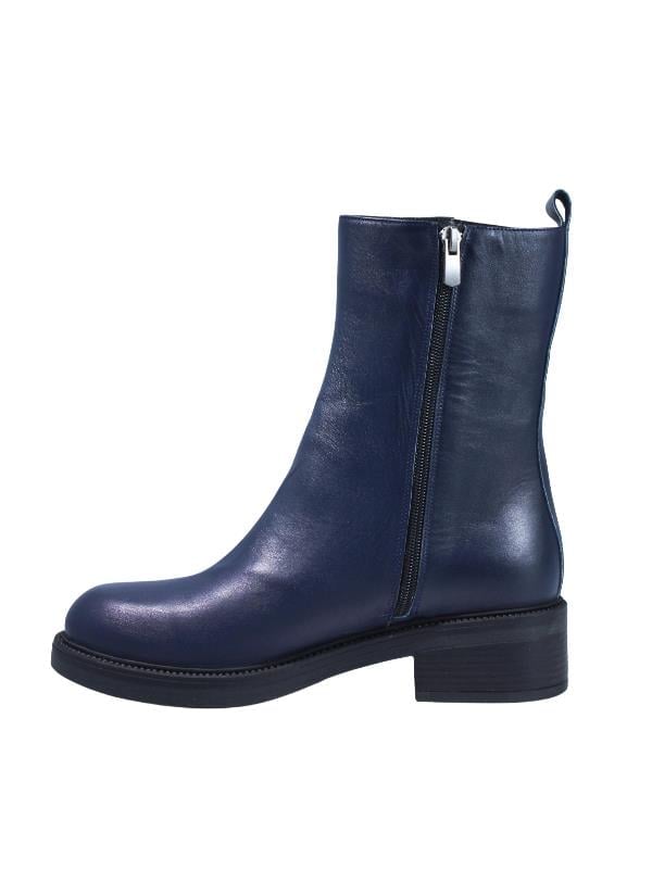 POLETTO  HAKİKİ DERİ LACIVERT Bot Düz  63 P01 S