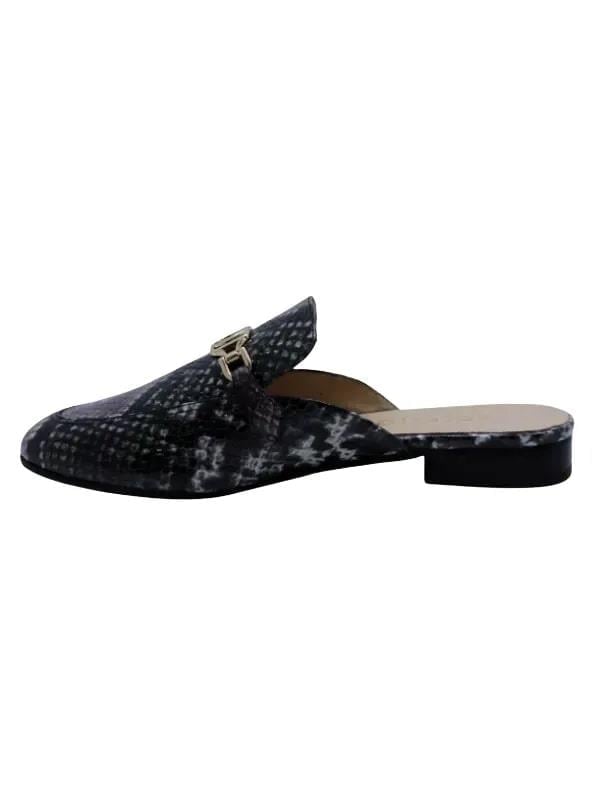 POLETTO  HAKİKİ DERİ LILA SIYAH Babet Terlik 69 11 V1