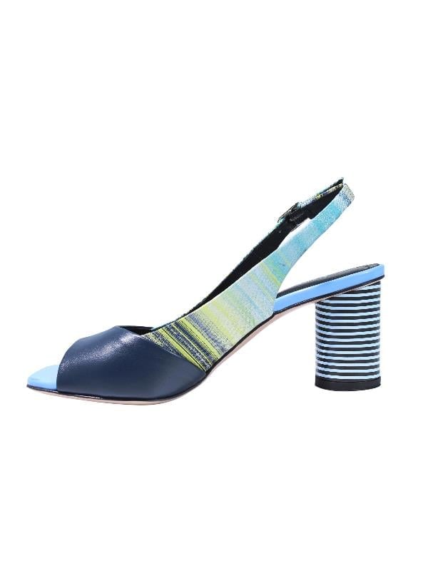 POLETTO  HAKİKİ DERİ MAVI Sandalet Topuklu 1918 45 KMS