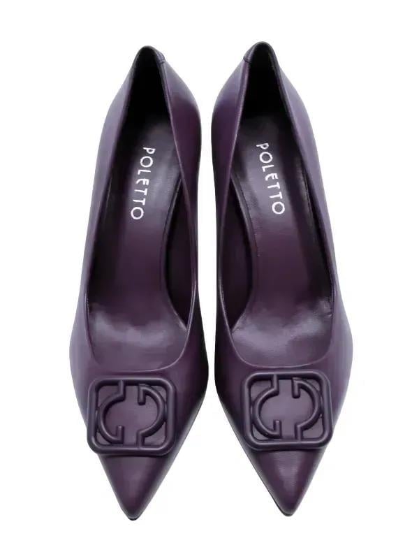 POLETTO  HAKİKİ DERİ MOR Ayakkabı Stiletto 9841 41