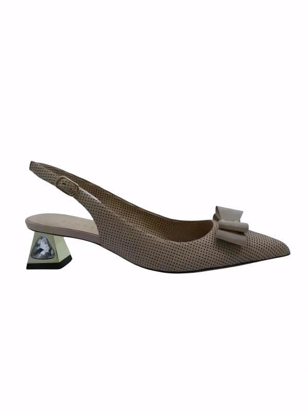 POLETTO  HAKİKİ DERİ NOHUT Ayakkabı Stiletto 2240 03 V1