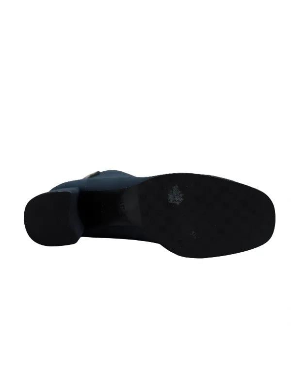 POLETTO  HAKİKİ DERİ PETROL Bot Topuklu 7734 11 S