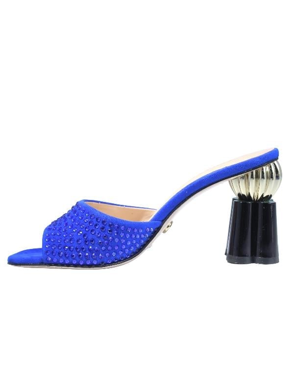 POLETTO  HAKİKİ DERİ SAX MAVI Terlık Gece/Abiye 319 263 V1