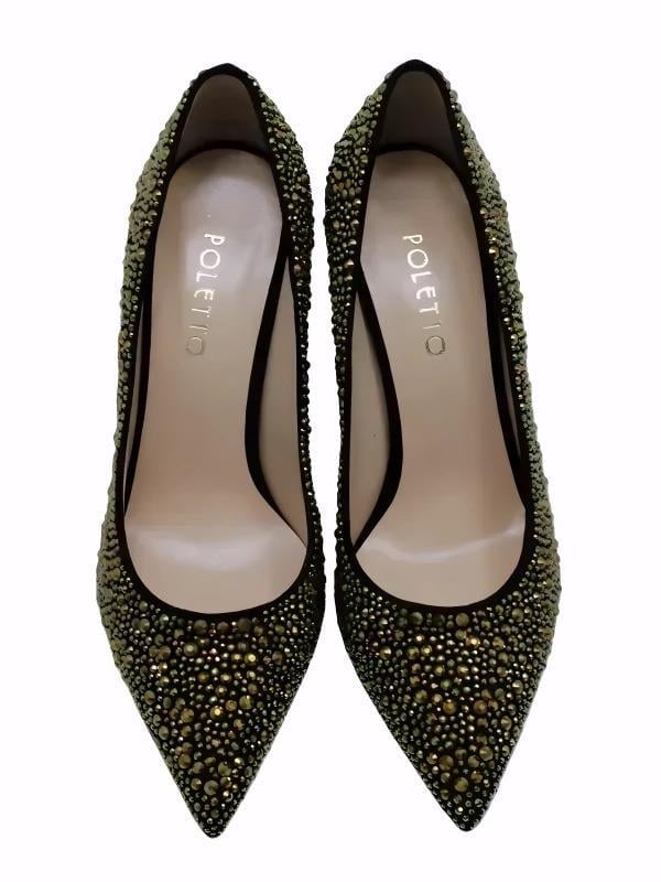 POLETTO  HAKİKİ DERİ SIYAH Ayakkabı Gece/Abiye 4924 18