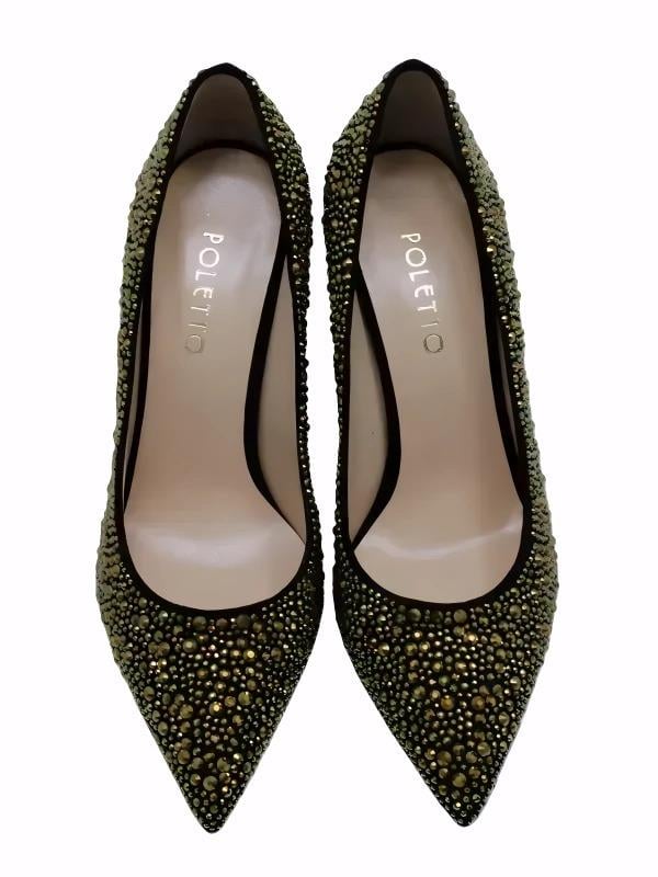 POLETTO  HAKİKİ DERİ SIYAH Ayakkabı Gece/Abiye 4924 18