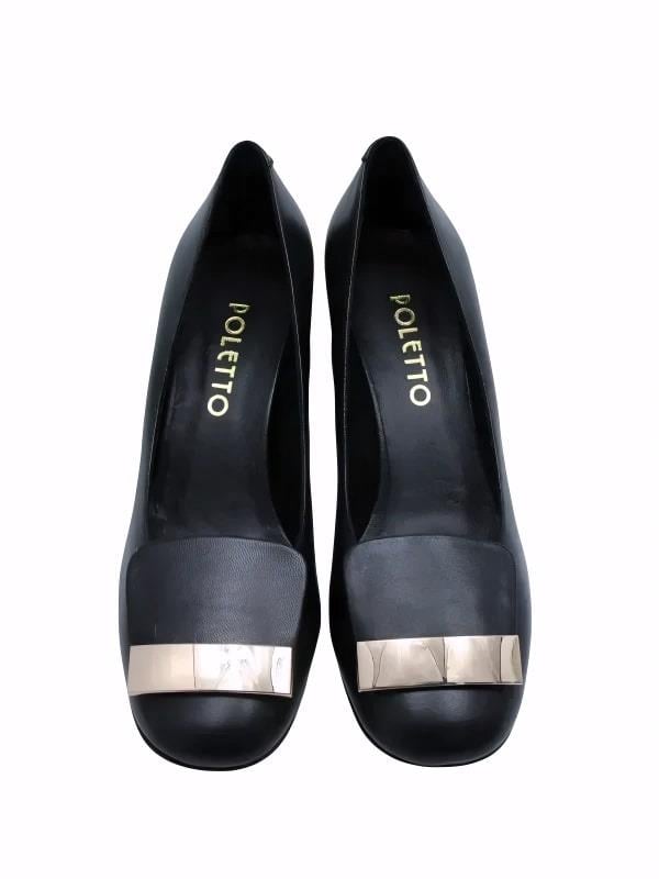 POLETTO  HAKİKİ DERİ SIYAH Ayakkabı Günlük 734 40