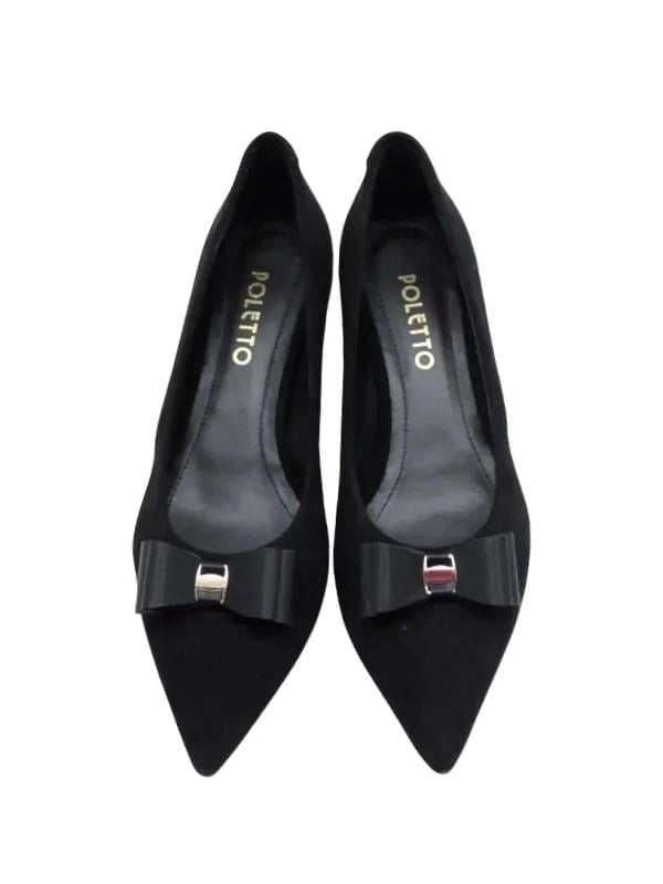 POLETTO  HAKİKİ DERİ SIYAH Ayakkabı Stiletto 2240 12