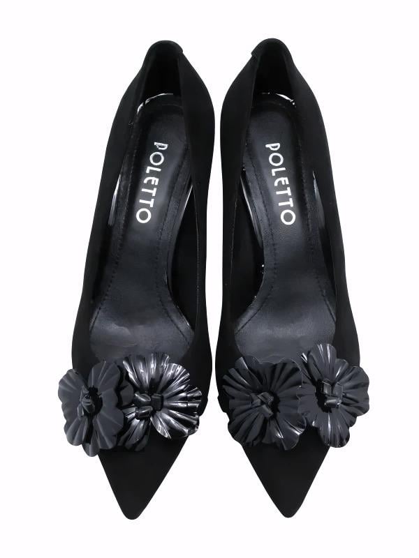 POLETTO  HAKİKİ DERİ SIYAH Ayakkabı Stiletto 9841 117