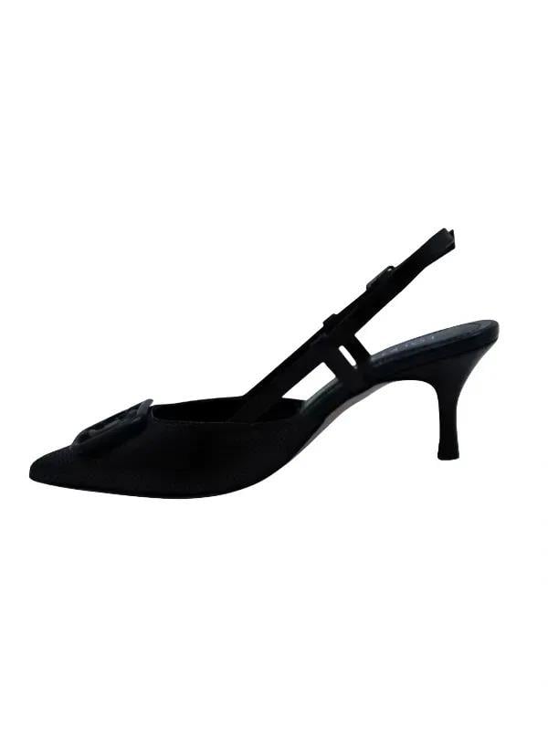 POLETTO  HAKİKİ DERİ SIYAH Ayakkabı Stiletto 9841 10 V2