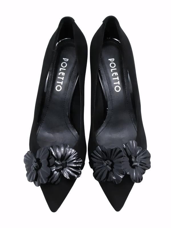 POLETTO  HAKİKİ DERİ SIYAH Ayakkabı Stiletto 9841 117