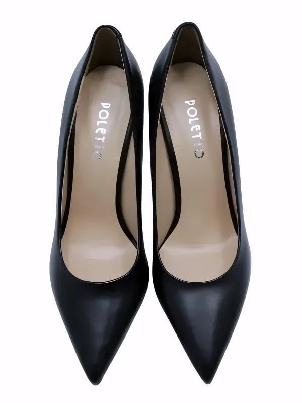 POLETTO  HAKİKİ DERİ SIYAH Ayakkabı Stiletto 4924 02