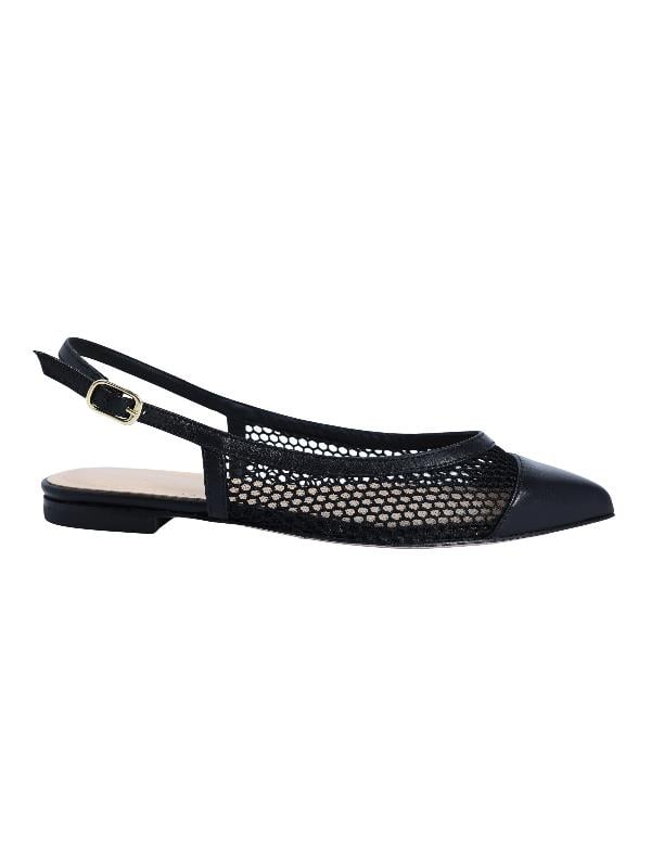 POLETTO  HAKİKİ DERİ SIYAH Babet Kapalı 4434 147