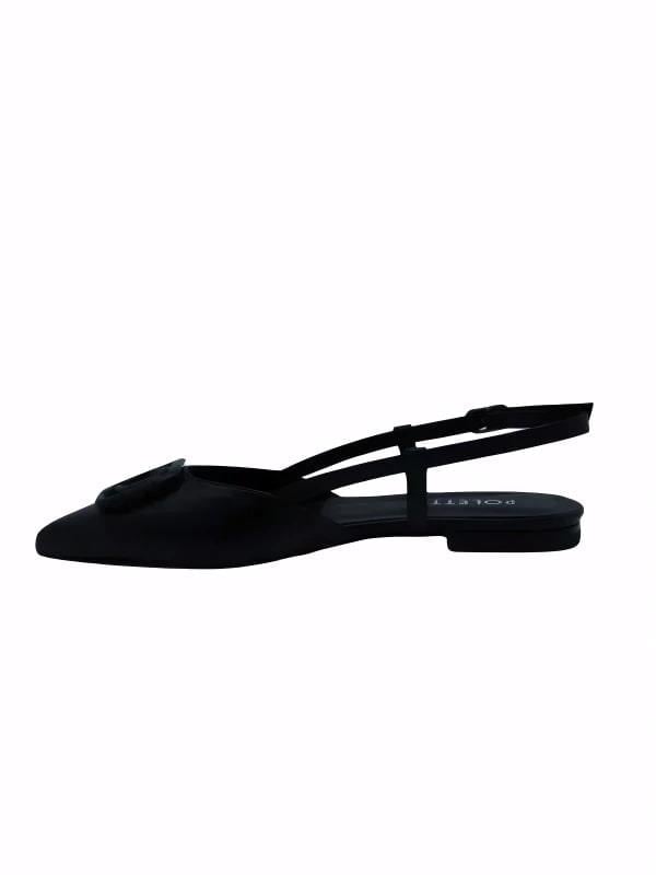 POLETTO  HAKİKİ DERİ SIYAH Babet Terlik 4434 130 V1